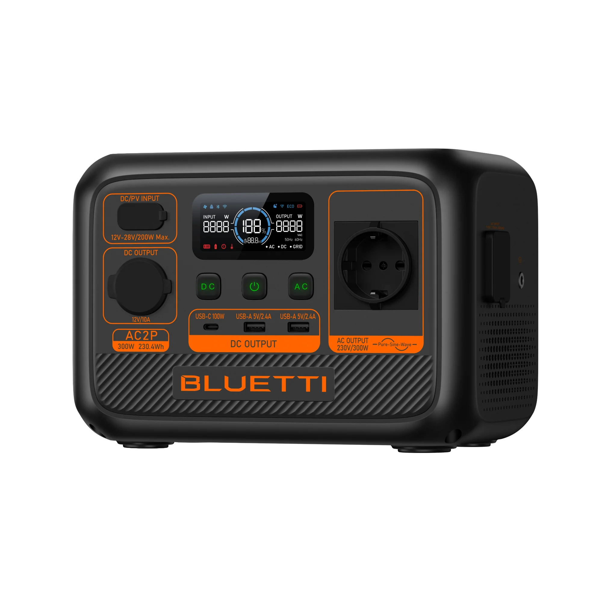 BLUETTI AC2P Station électrique portable | 300 W / 230,4 Wh - Image 3