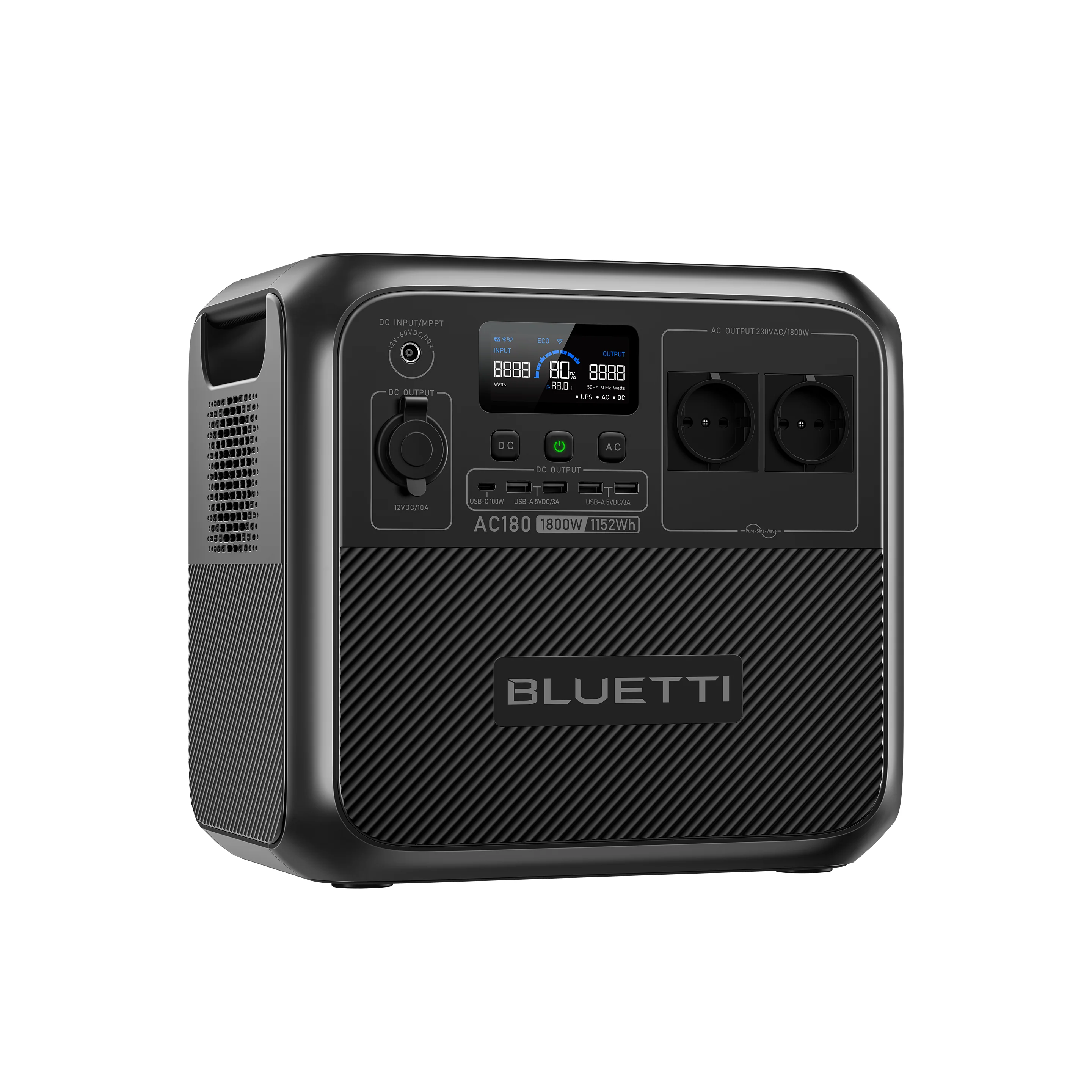 BLUETTI AC180 Station électrique portable | 1 800 W, 1 152 Wh - Image 3