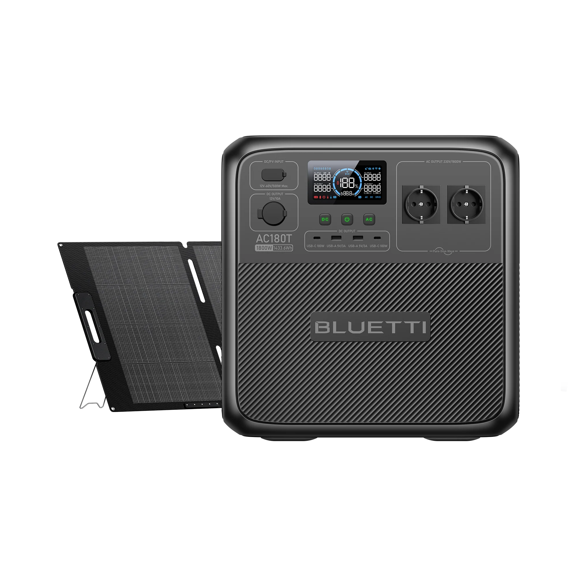 BLUETTI AC180T Station électrique portable | 1 800 W / 1 433 Wh（AMZ） - Image 10