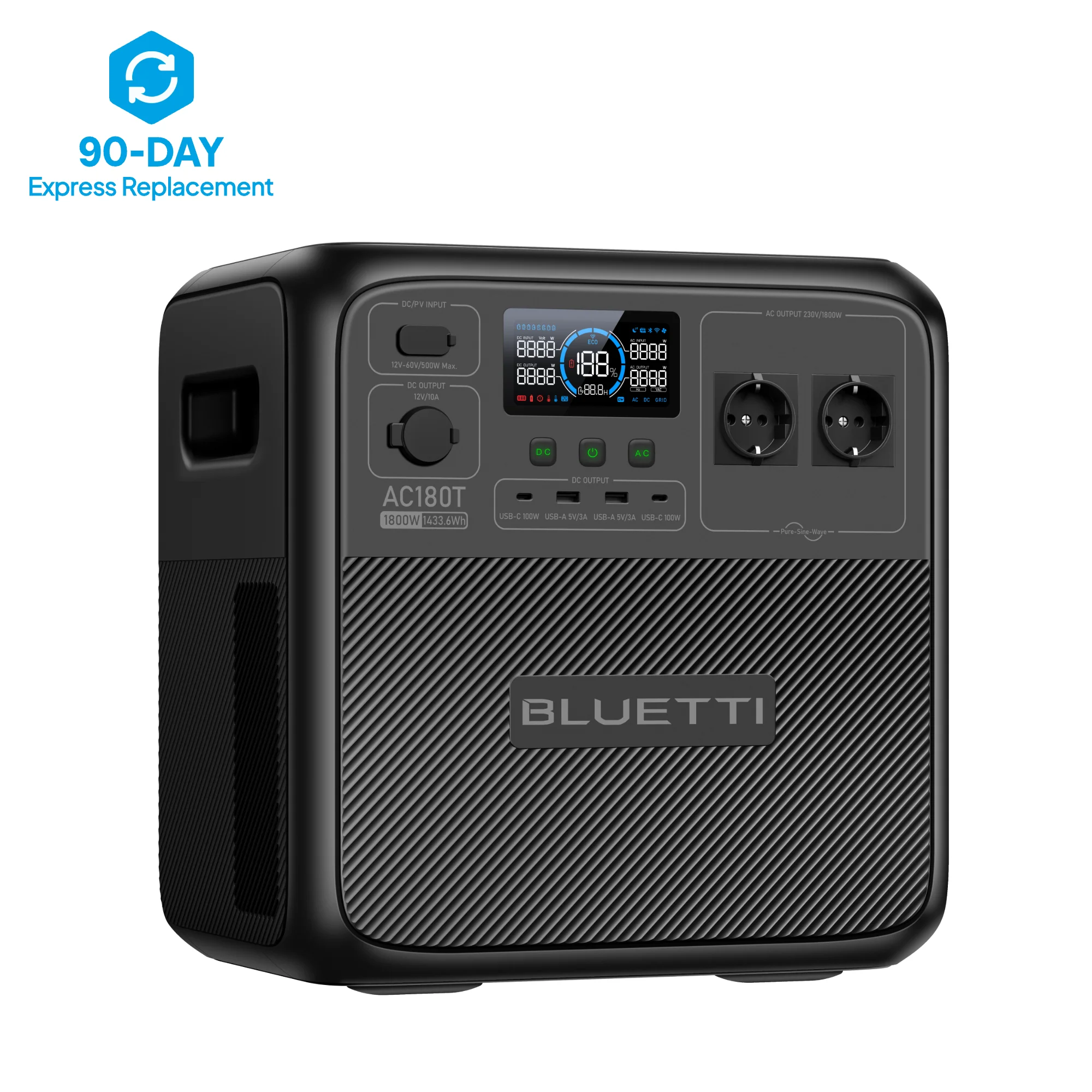 BLUETTI AC180T Station électrique portable | 1 800 W / 1 433 Wh（AMZ） - Image 2