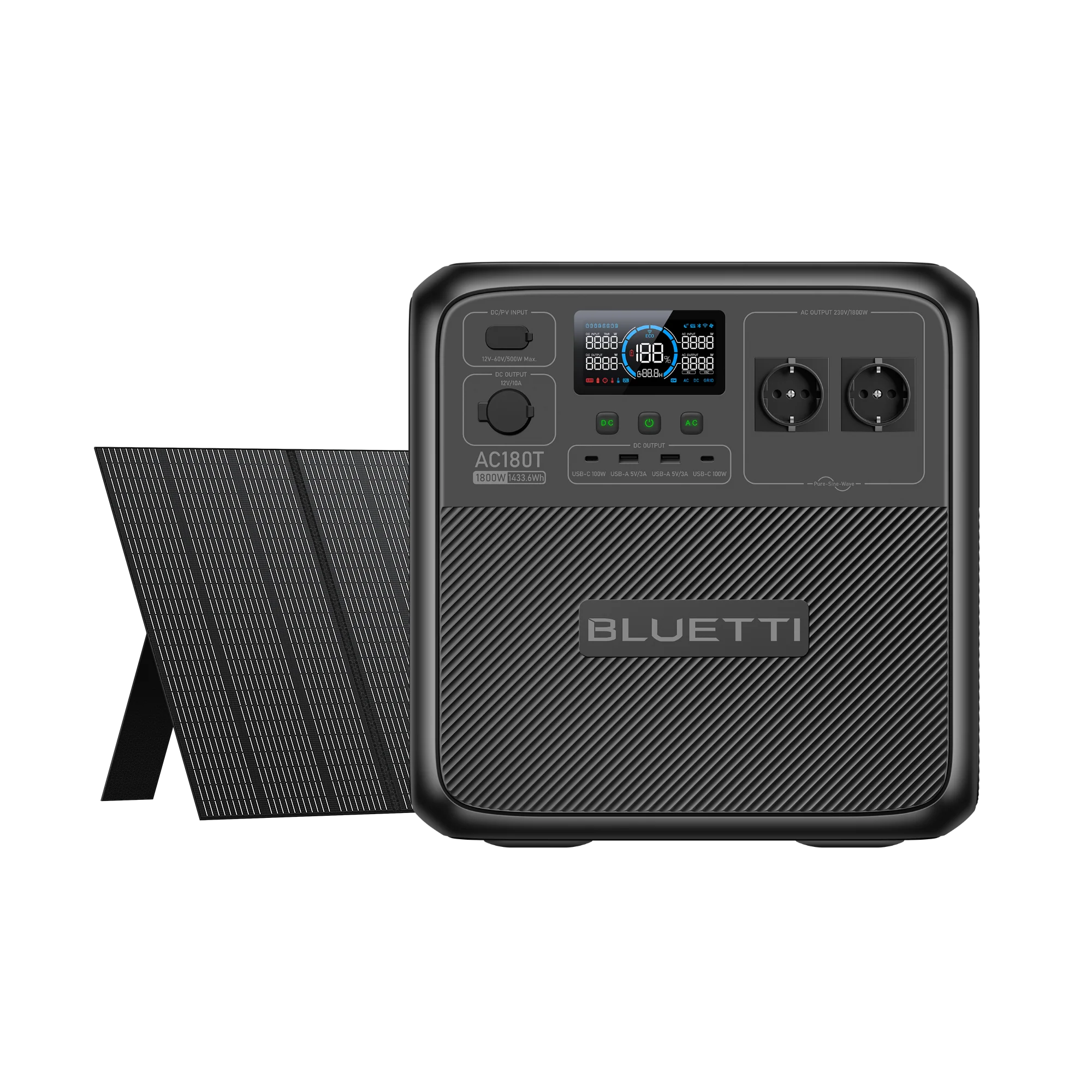 BLUETTI AC180T Station électrique portable | 1 800 W / 1 433 Wh（AMZ） - Image 8