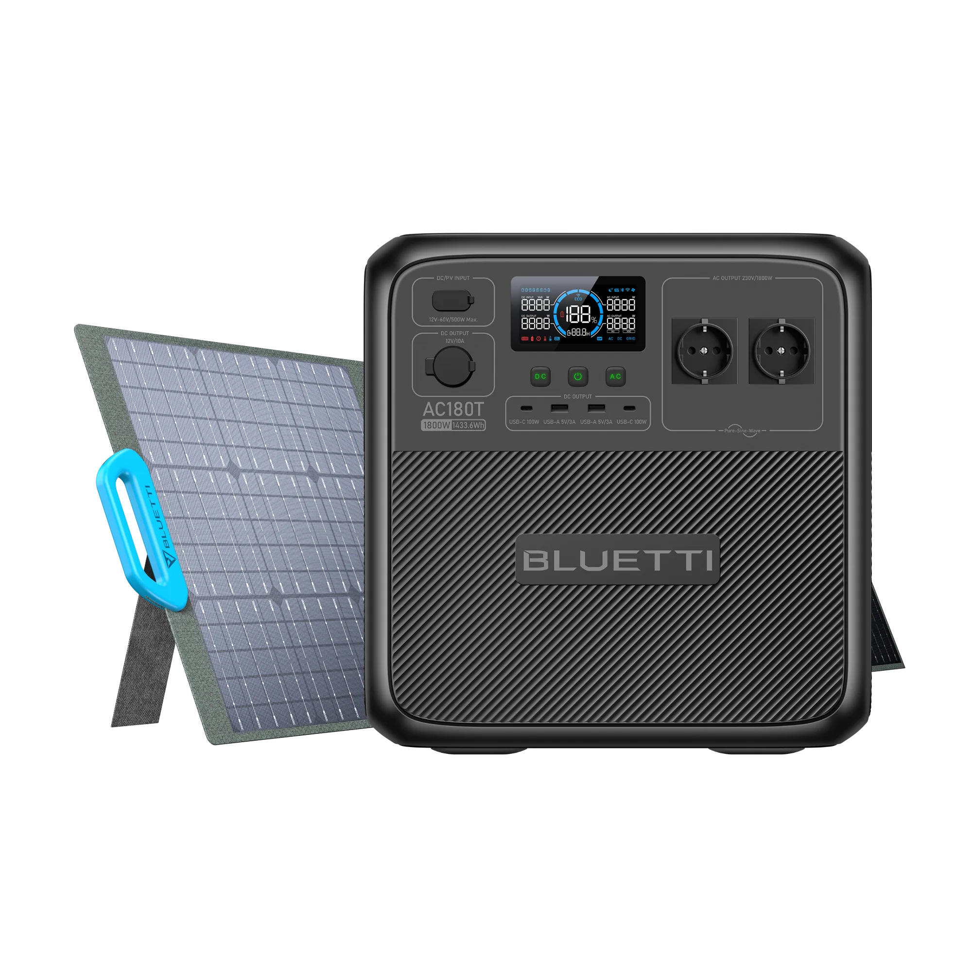 BLUETTI AC180T Station électrique portable | 1 800 W / 1 433 Wh（AMZ） - Image 9