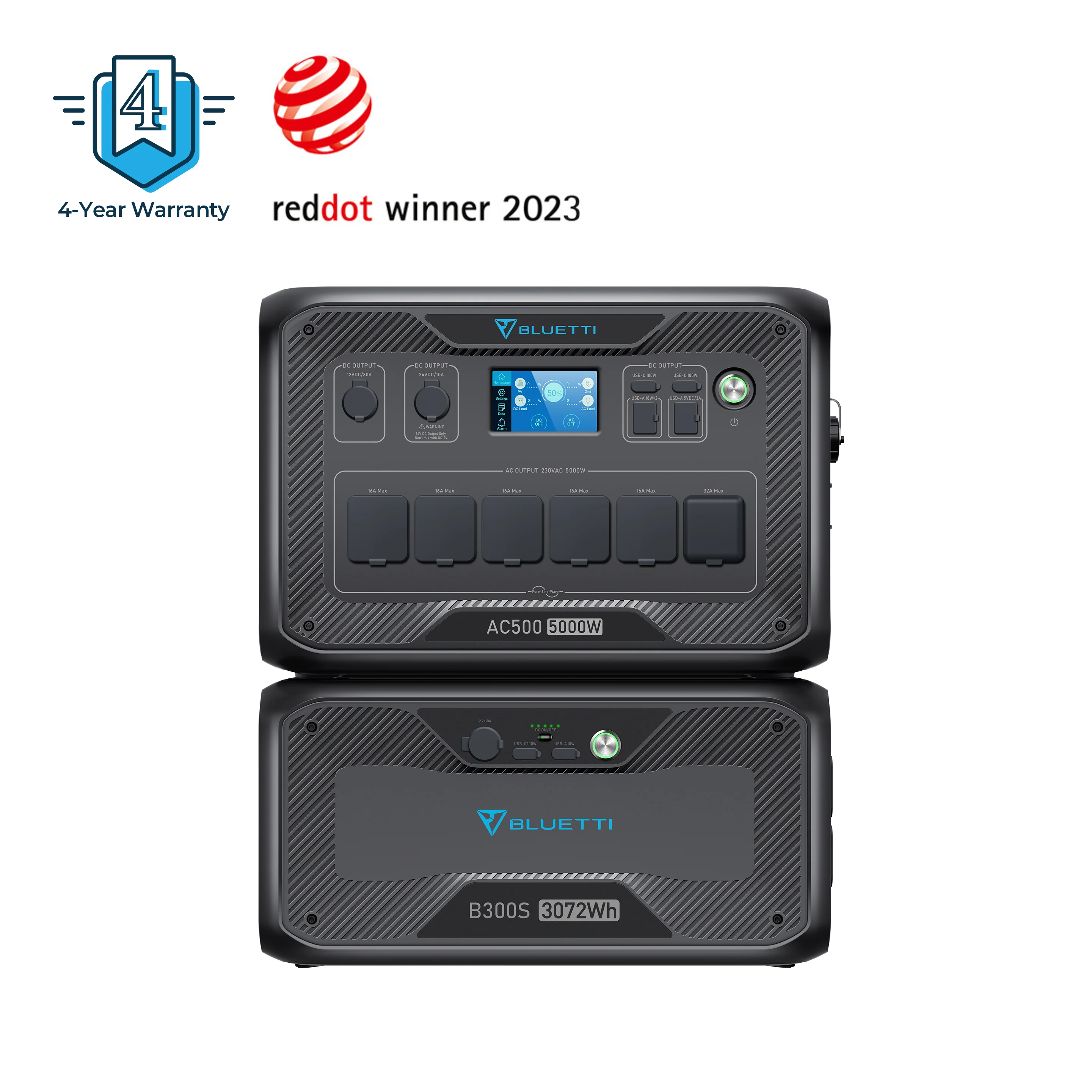 BLUETTI AC500+B300S Batterie de secours domestique | 5000 W / 3072 Wh - Image 2