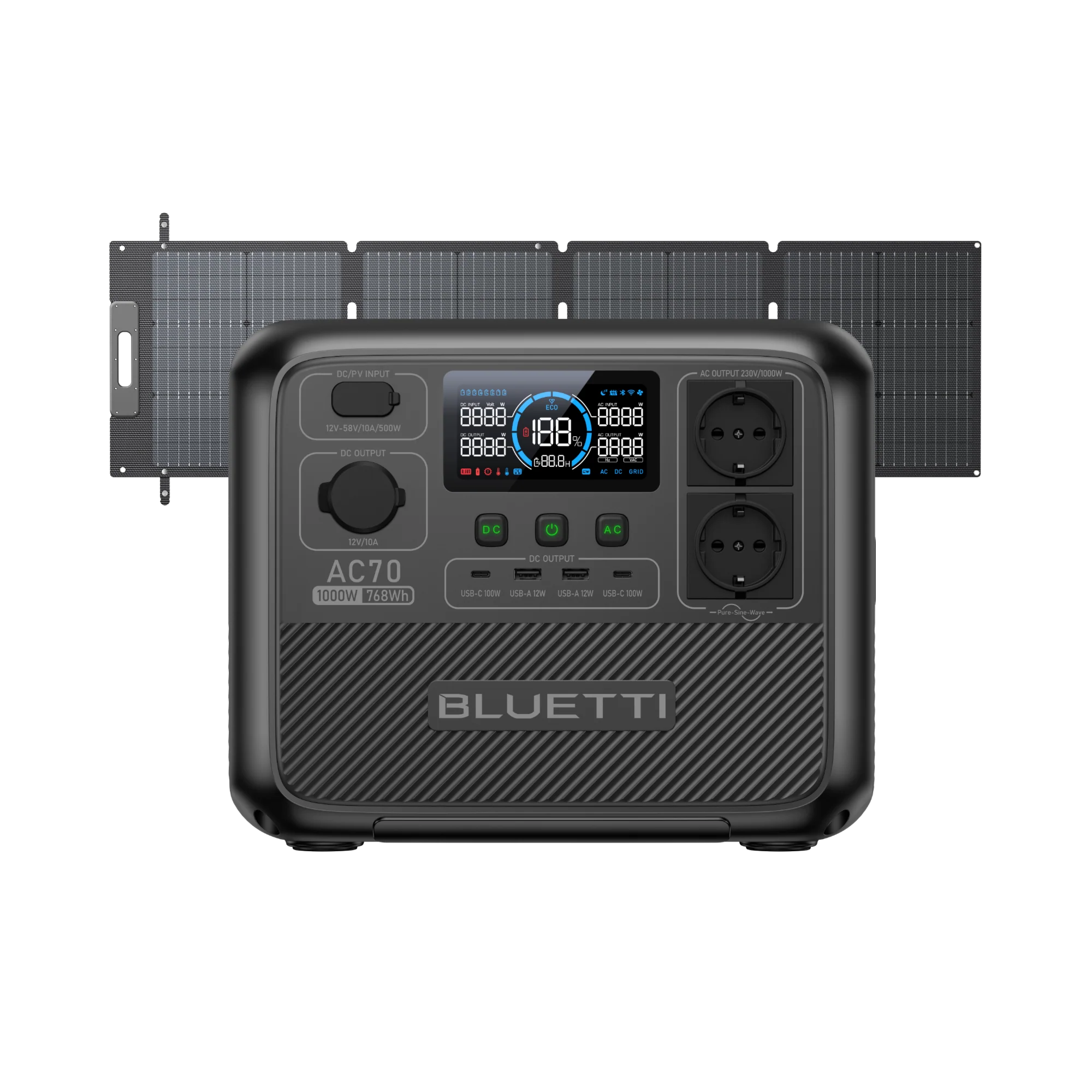 BLUETTI AC70 Station électrique portable | 1000 W, 768 Wh - Image 9