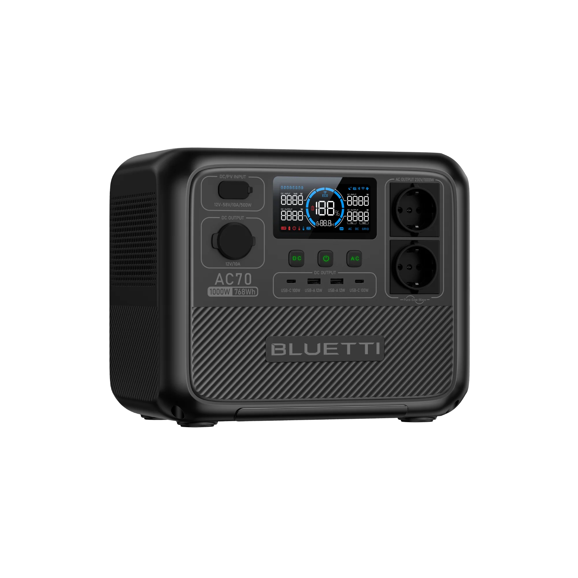 BLUETTI AC70 Station électrique portable | 1000 W, 768 Wh - Image 5