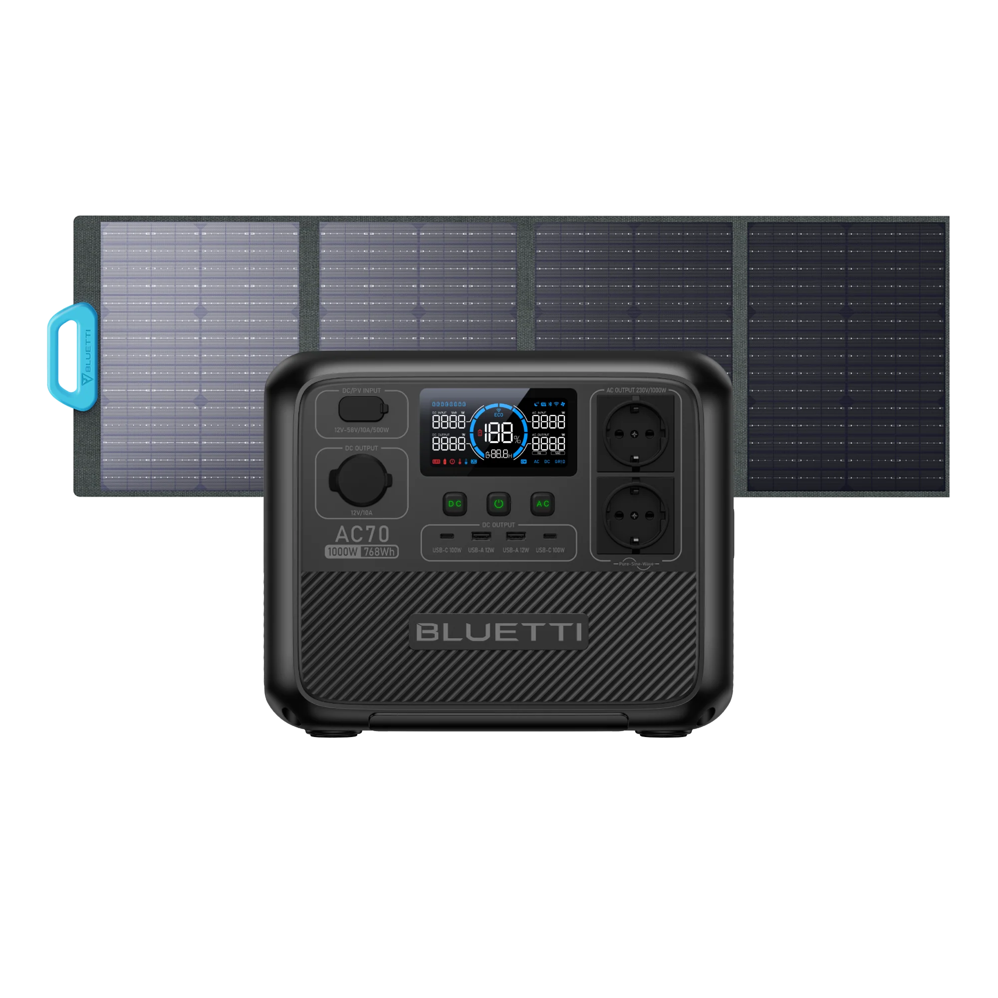 BLUETTI AC70 Station électrique portable | 1000 W / 768 Wh (AMZ) - Image 9