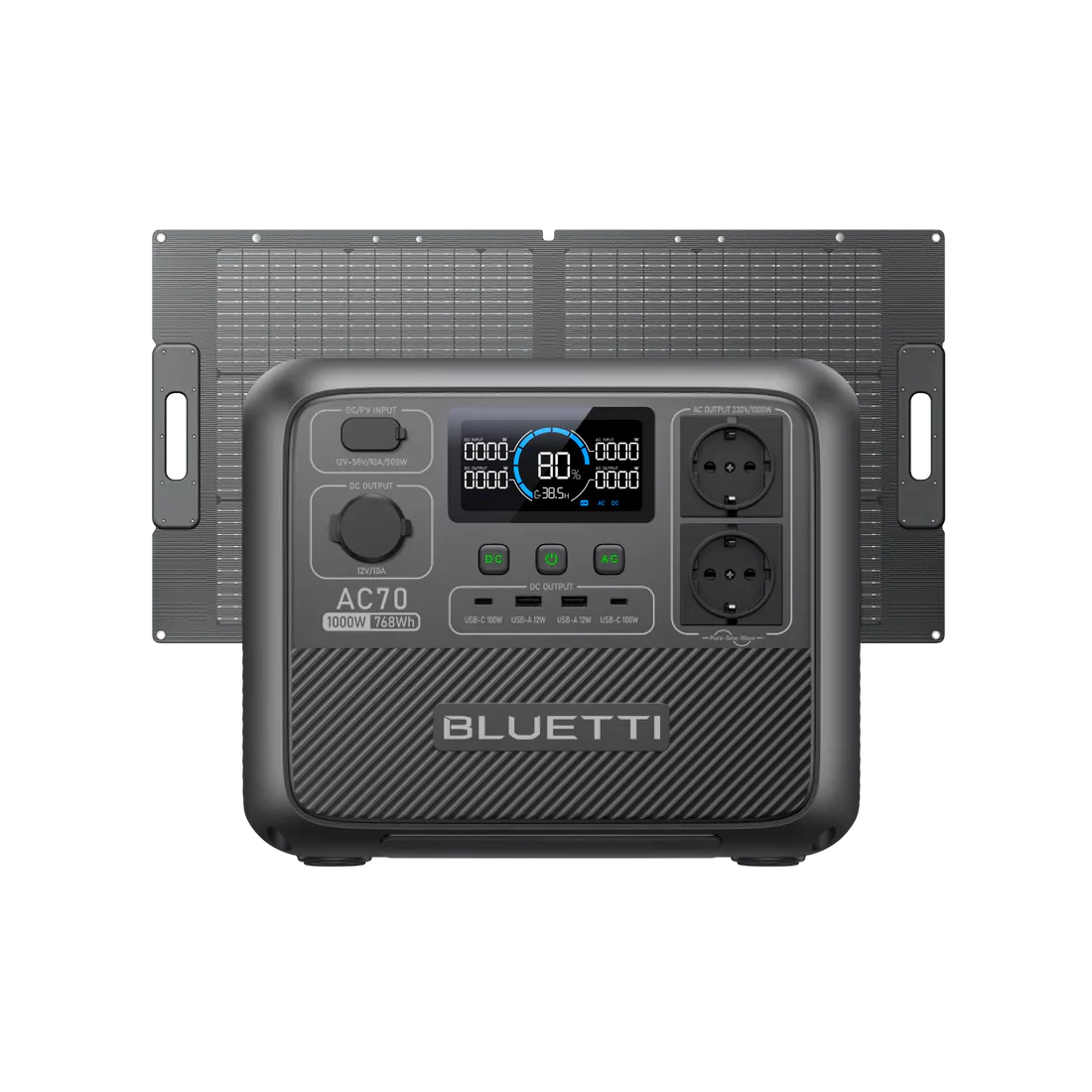 BLUETTI AC70 Station électrique portable | 1000 W, 768 Wh - Image 8
