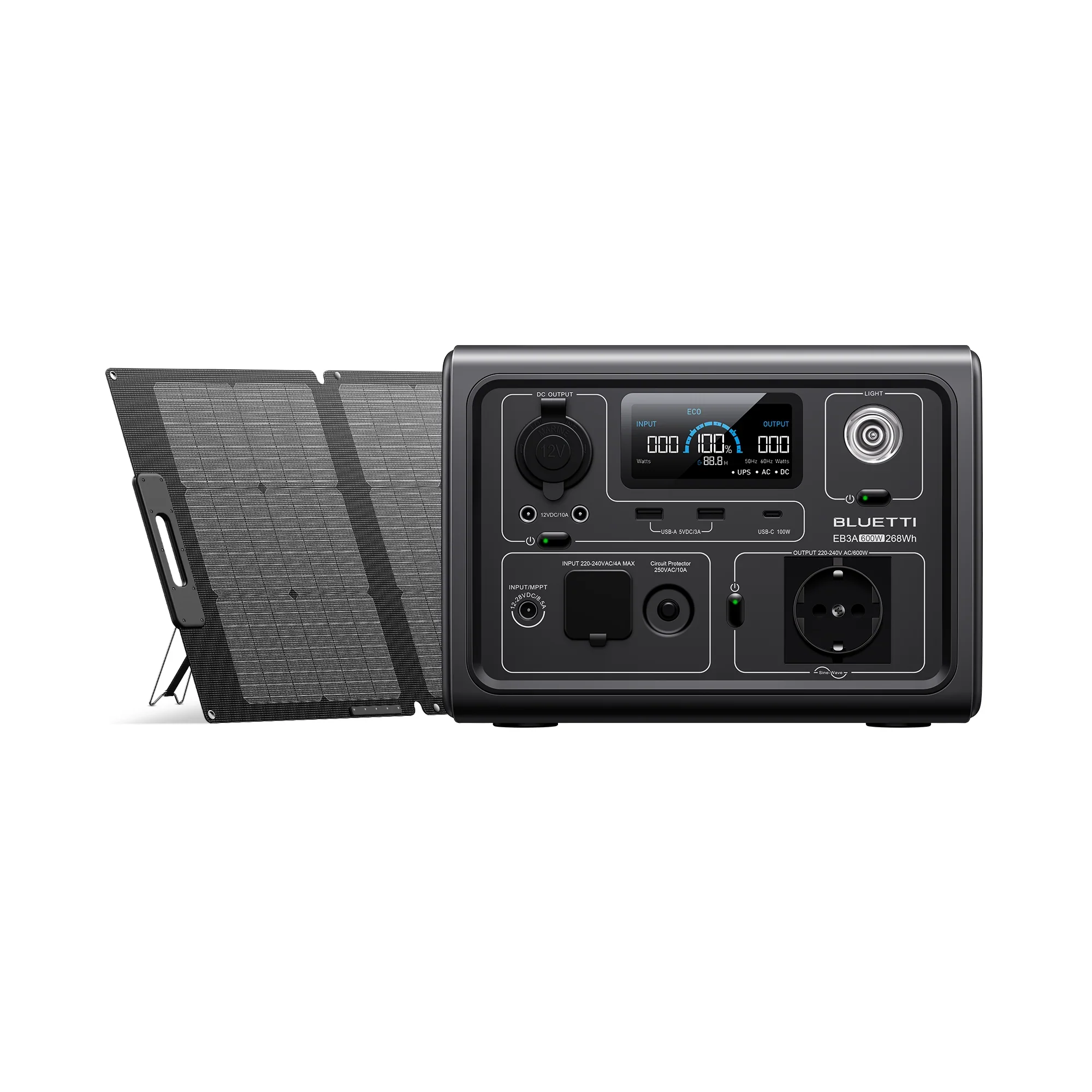 BLUETTI EB3A + PV120/S Groupe électrogène solaire - Image 9