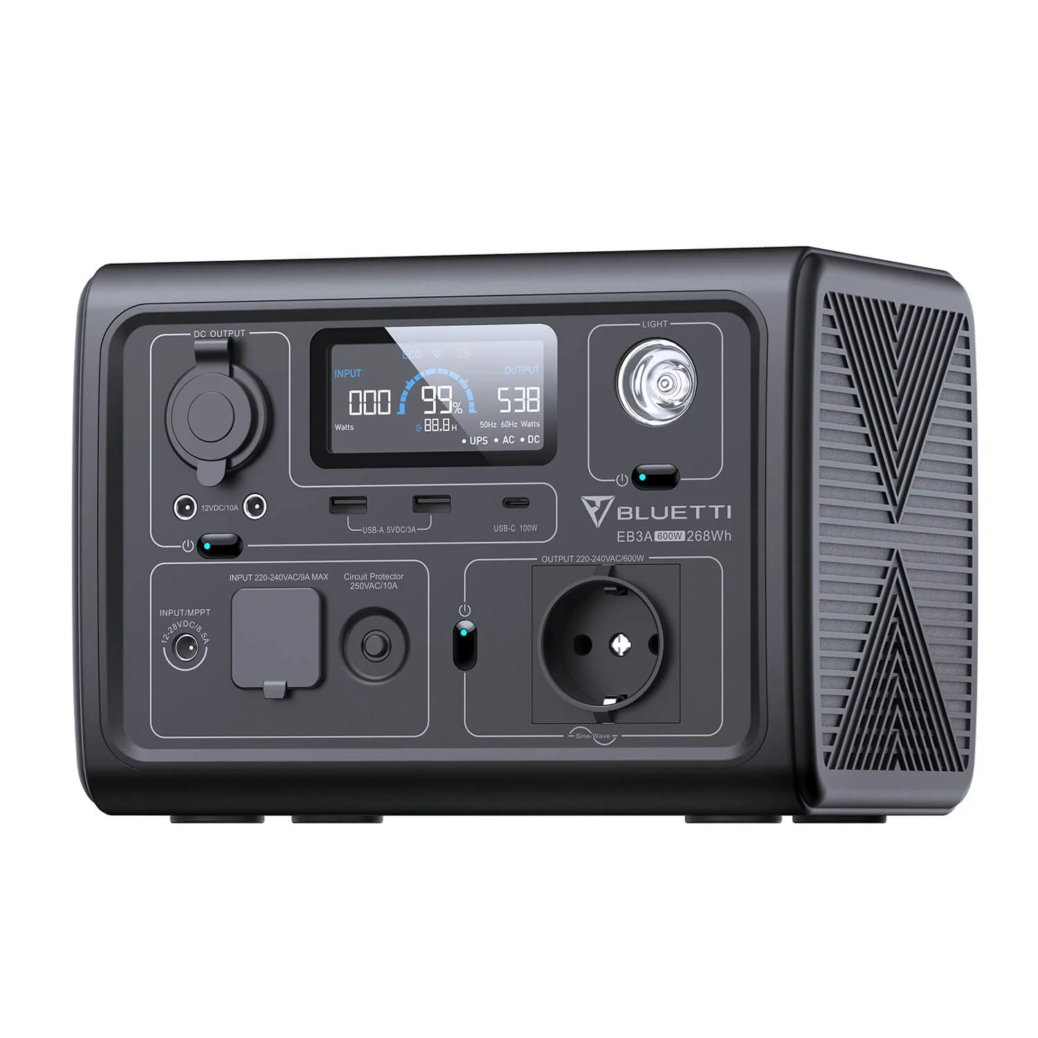 BLUETTI EB3A Station électrique portable | 600 W / 268 Wh - Occasion - Image 3