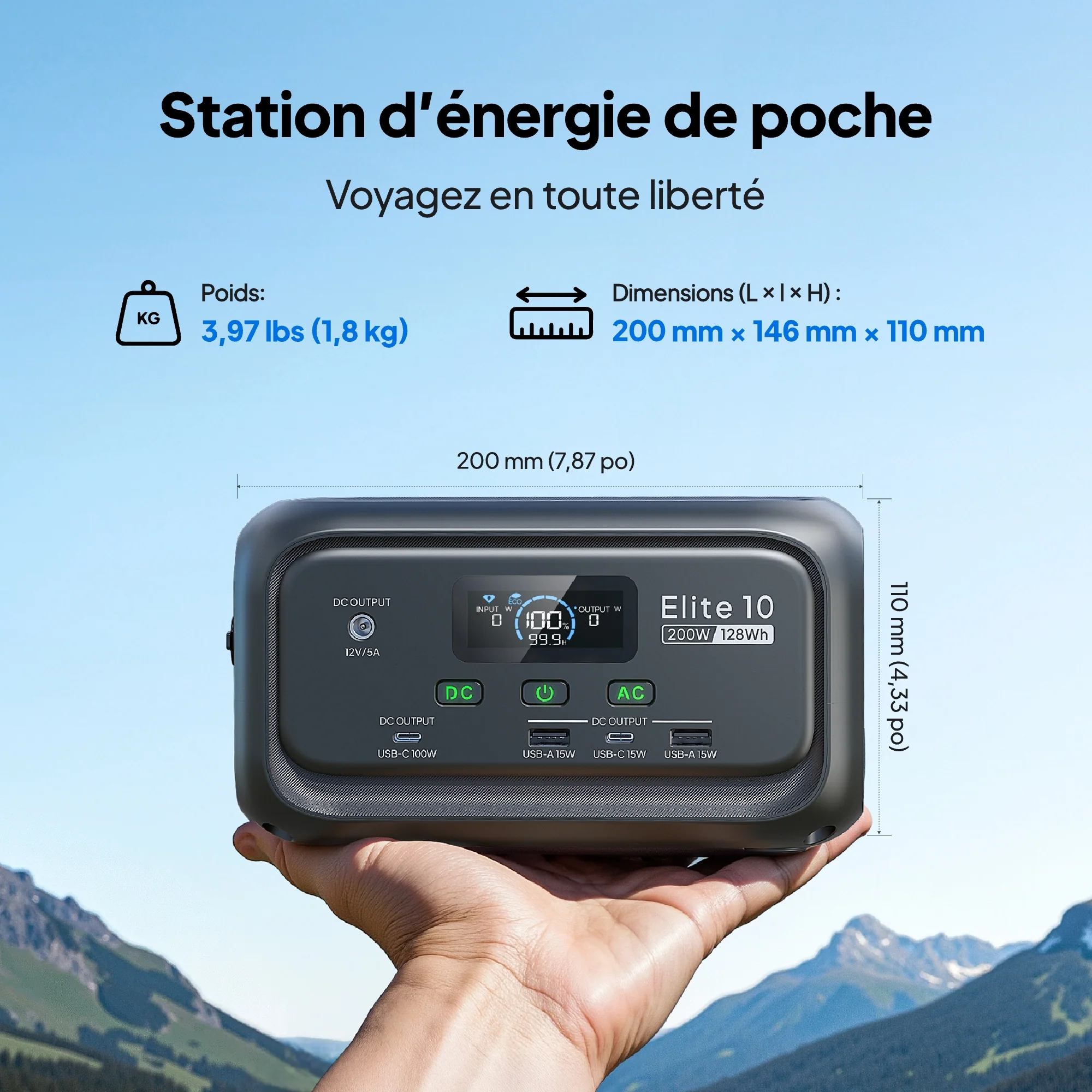 BLUETTI Elite 10 Mini Station Électrique - Image 22