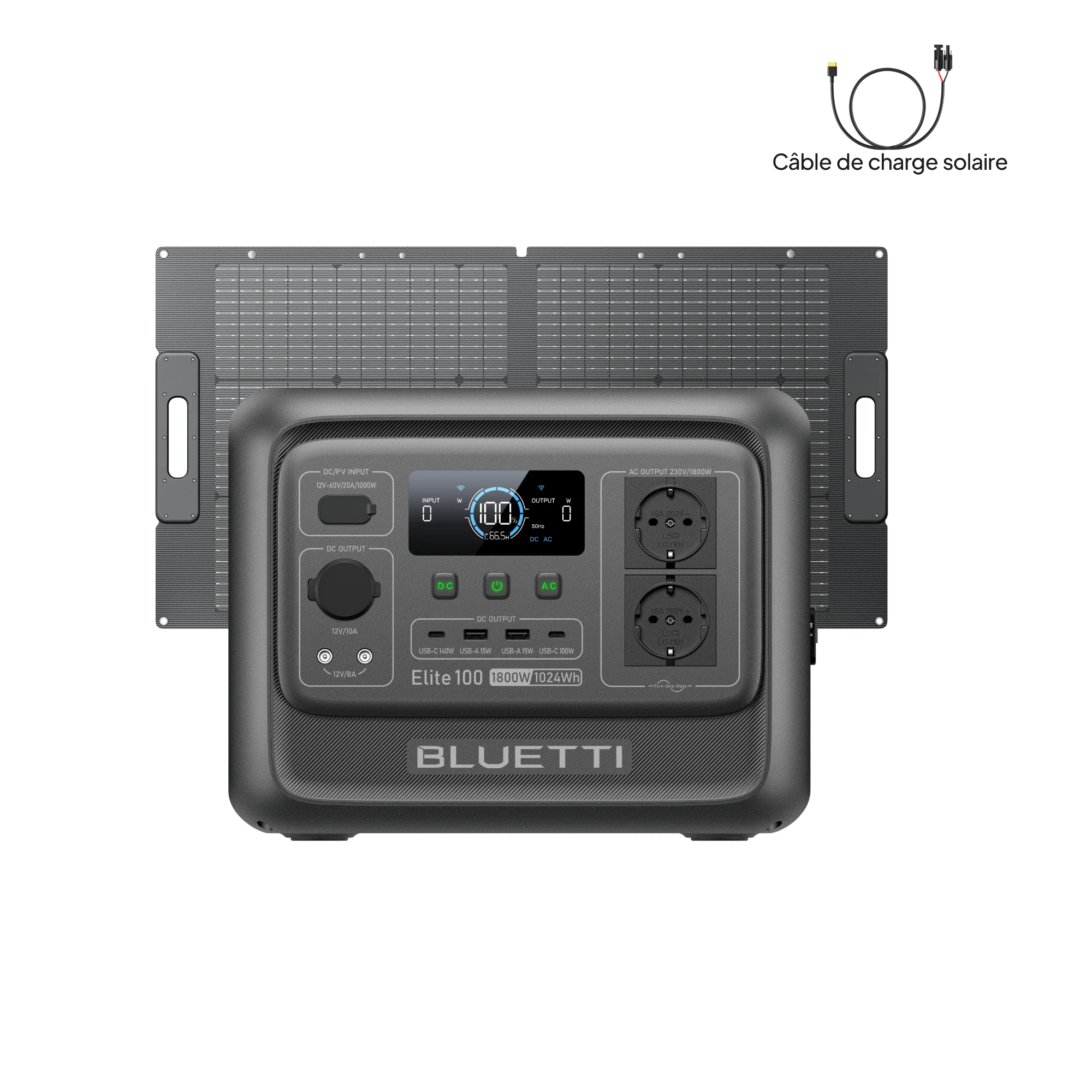BLUETTI Elite 100 V2 Station électrique portable | 1 800 W, 1 024 Wh - Image 19
