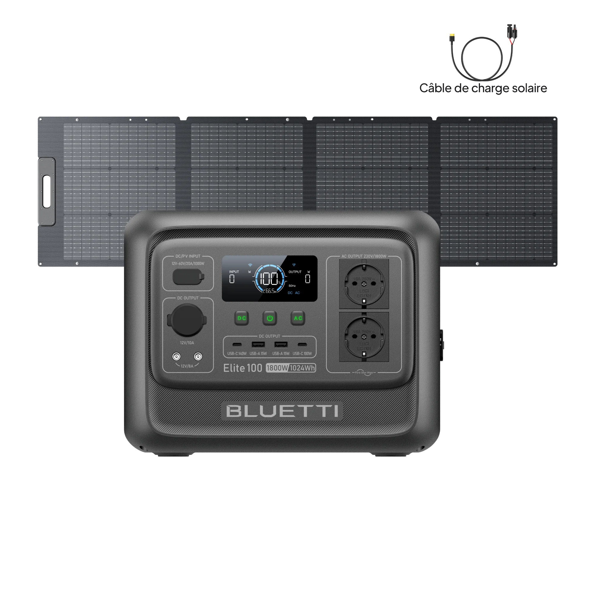 BLUETTI Elite 100 V2 Station électrique portable | 1 800 W, 1 024 Wh - Image 20