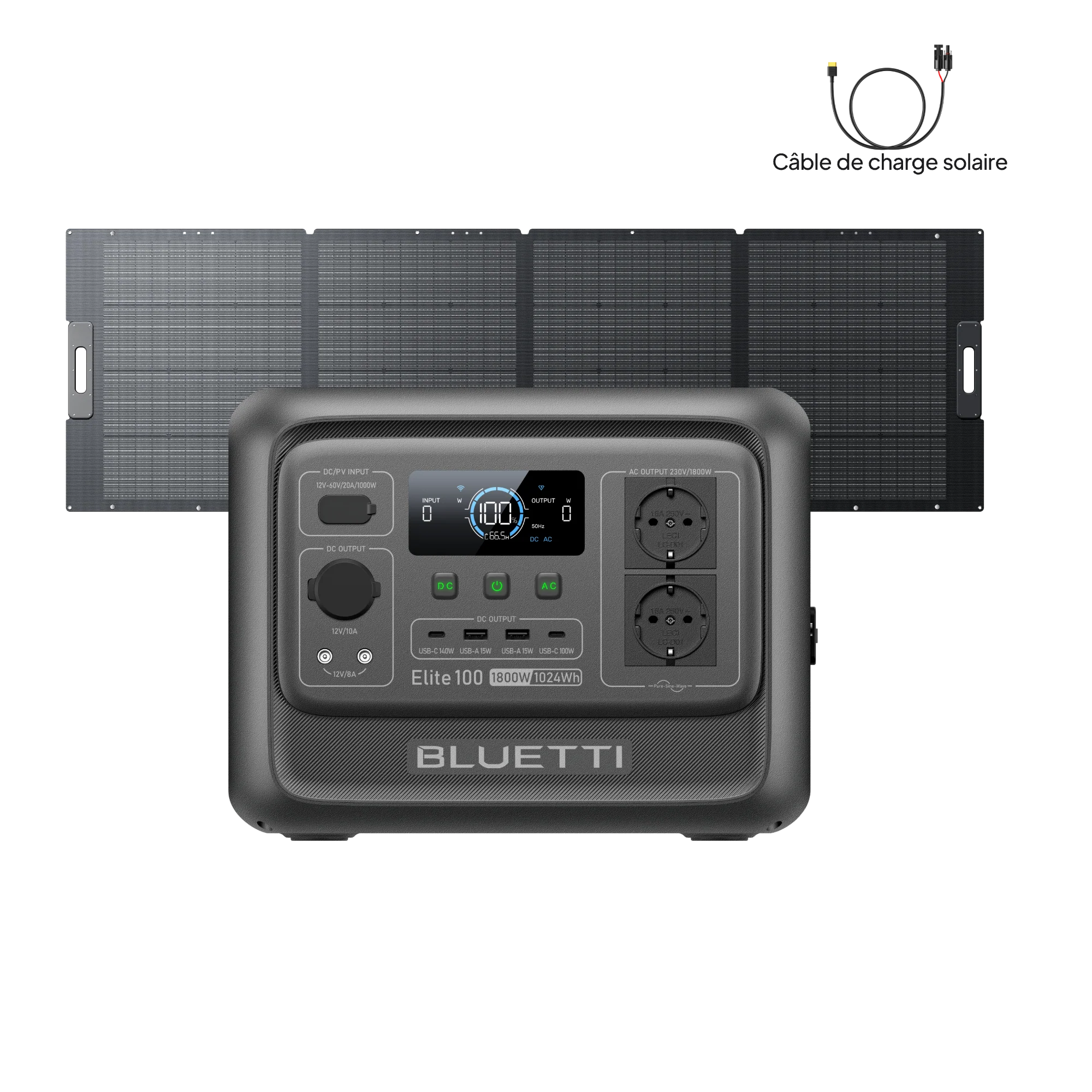 BLUETTI Elite 100 V2 Station électrique portable | 1 800 W, 1 024 Wh - Image 21