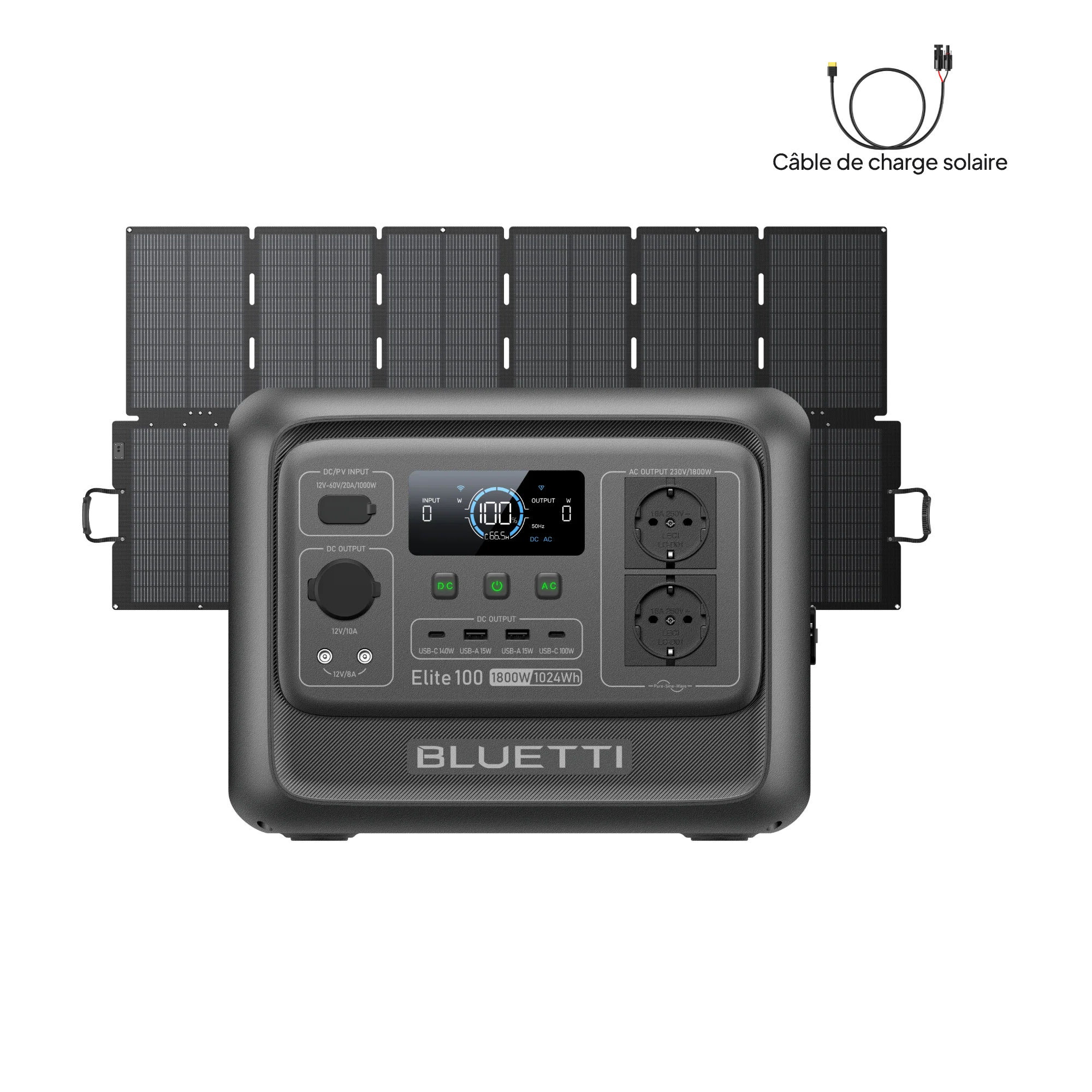 BLUETTI Elite 100 V2 Station électrique portable | 1 800 W, 1 024 Wh - Image 22