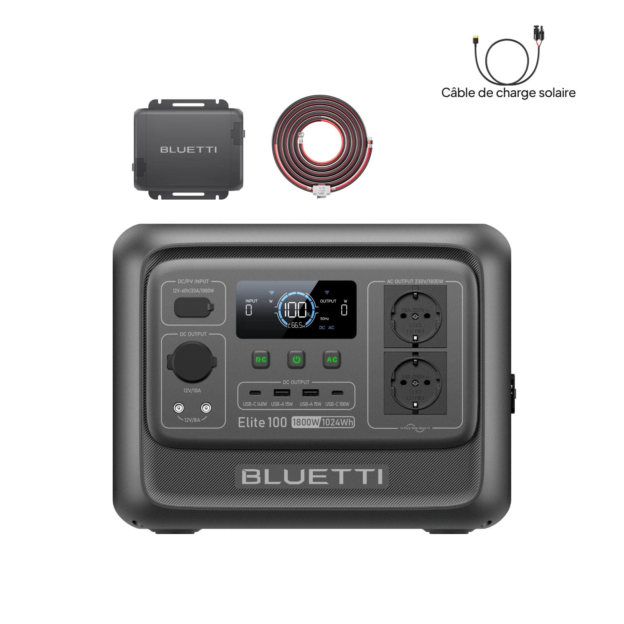BLUETTI Elite 100 V2 Station électrique portable | 1 800 W, 1 024 Wh - Image 23