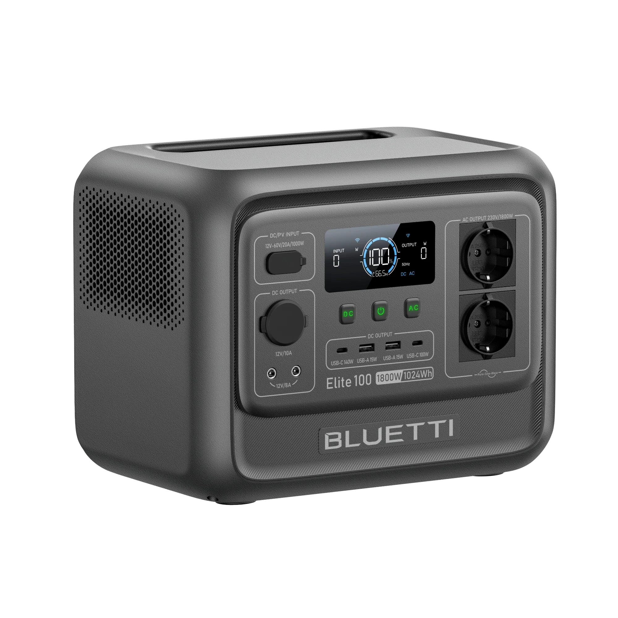 BLUETTI Elite 100 V2 Station électrique portable | 1 800 W, 1 024 Wh - Image 3